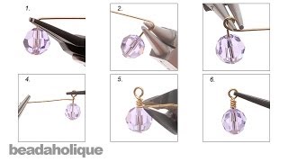 How to Make a Wrapped Wire Loop for Jewelry Making [upl. by Carboni266]