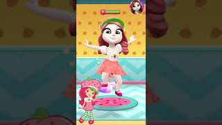 Plum pudding💜🩶 or stawberry shortcake🩷❤️ shorts trending mytalkingangela2 viralvideo cosplay [upl. by Acinonrev99]