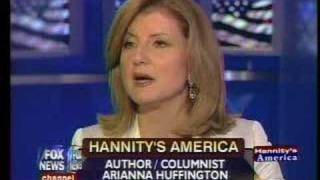 Hannity Berates Arianna Huffington About Global Warming [upl. by Analim]