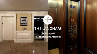 Beautiful Montgomery Traction Elevators  The Langham Huntington  Pasadena CA [upl. by Euqitsym311]