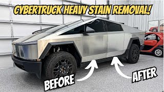 Cybertruck Heavy Staining  How To Remove “Rust” Water Spots Bug Stains amp Tarnish [upl. by Dippold]