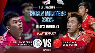 ChiuWang TPE vs XieZeng CHN  QF  Korea Masters 2024 [upl. by Roice]