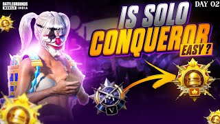 Why Solo Conqueror Is Easy😂 New Season Diamond To Conqueror Rank Push In BGMI🇮🇳 [upl. by Inor]