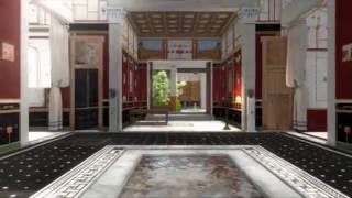 Walk around in a 3D splendid house from the ancient Pompeii [upl. by Berlyn673]