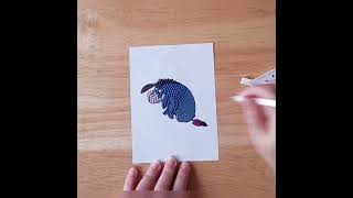 Eeyore No 28 Disney 100 sticker Part 26 eeyore winniethepooh disney100 timelapse shorts [upl. by Einaffyt827]