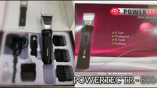 POWERTEC TR  800 SAÇ SAKAL TRAŞ MAKİNESİ AYRINTILI TANITIMI [upl. by Murage]