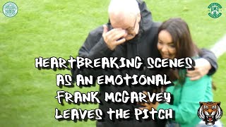 Heartbreaking Scenes as Frank McGarvey Leaves The Pitch  Celtic 6  Hibs 1  15 October 2022 [upl. by Valery]