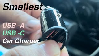 The Smallest USB Car ChargerFlush Fit AINOPE [upl. by Bubalo]