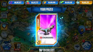 LUCKY TO RECEIVE X2 CERAZINOSAURUS AND 1 EDESTUS  JURASSIC WORLD THE GAME [upl. by Roe]