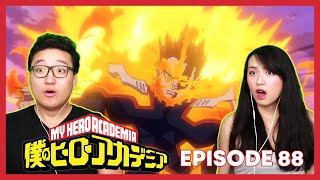 ENDEAVOR WERE WATCHING YOUヾ•ω•o  My Hero Academia Reaction Episode 88  4x 25 [upl. by Woodhead]