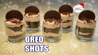 Oreo Shots  Oreo Chocolate Dessert in 5 mins  Oreo Mousse Recipe  Oreo No Bake Dessert [upl. by Hsirap]