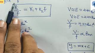 Seperation of Core Losses of Transformer  Seperation of hysteresis and Eddy current losses [upl. by Aiciles343]