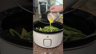 Five ingredient easy healthy crock pot dinner easydinnerideas healthyrecipes [upl. by Niotna]