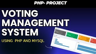 Online Voting Management System Project In PHP With Code [upl. by Monah]