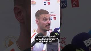 M Pokora porteur de la flamme olympique en Alsace 🔥 jeuxolympiques2024 [upl. by Noraa188]