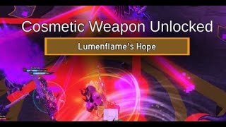 Dropping Lumenflames Hope Cosmetic  Dungeon Quest [upl. by Etnomed]