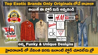 Exotic Original Branded Clothes In Hyderabad  Top Luxury Brands Cheap Prices  Telugu [upl. by Nosak]