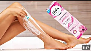 how to use Veet wax strips which is best Veet cream or wax live demo [upl. by Adohr390]