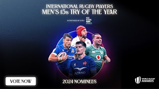 International Rugby Players Mens 15s Try of the Year Nominees [upl. by Halona586]