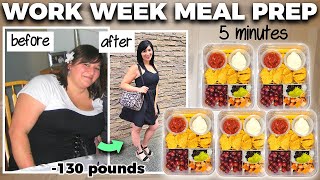 I ate this 5 minute lunch at work everyday to LOSE 130 POUNDS of FAT [upl. by Adnoval]