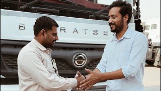 Bharatbenz jaisa koi dusra truck nahi  fully satisfied customer with Bharatbenz trucks [upl. by Anaejer]