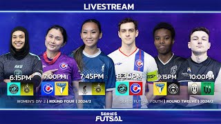 Series Futsal Youth Round 12Womens Div 2 Round 4  Full Livestream [upl. by Earized485]