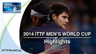 2014 Mens World Cup Highlights OVTCHAROV Dimitrij vs ACHANTA Sharath Kamal Quarter Final [upl. by Onileva]