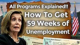 UNEMPLOYMENT BENEFITS EXTENSION UPDATE LWA PUA SSI PEUC FEDED 59 WEEKS STIMULUS CHECK EXPLAINED [upl. by Ajnek]