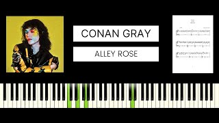 Conan Gray  Alley Rose BEST PIANO TUTORIAL amp COVER [upl. by Alegnasor]