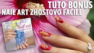 Bonus Tuto rapide imitation Zhostovo inspiré de mon Livre Nail art [upl. by Artsa]