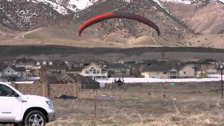 Paramotor Air Trike Reverse Launches Powered Paragliding The Flat Top Paramotoring Gear [upl. by Nemzzaj]