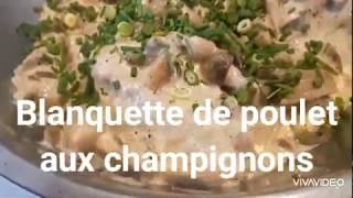 Céto blanquette de poulet aux champignons [upl. by Maryrose]