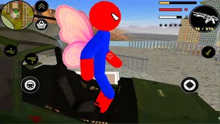 Stickman Spider Rope Hero Vice Town City Unforgettable GTA Superstar Android Gameplay 2025 [upl. by Warren54]