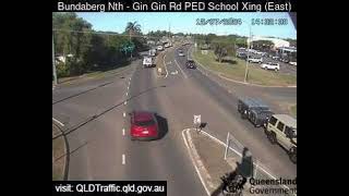 Gin Gin Road School Pedestrian Crossing  2024Jul12  Australia [upl. by Vano]