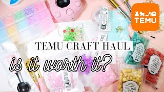 IS TEMU WORTH IT Affordable Craft Haul Unboxing 😱 WITH LINKS [upl. by Gerstner]