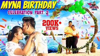 சந்தோஷத்தில் கண் கலங்கிய மைனா ❤️  Myna Birthday Celebration Part 2  Myna Wings [upl. by Ahsinit116]