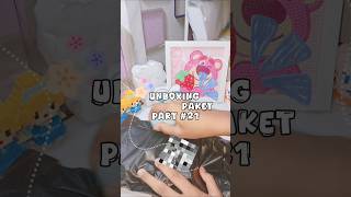 UNBOXING PAKET PART 21 unboxingpaketpart21squishyshorts [upl. by Esiralc]