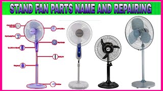 Stand fan parts name and stand fan repairing all parts [upl. by Nnyleahs]