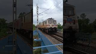 12246 dn SMVB  HWH Duronto Express with TATE WAP7 👀  trending shorts indianrailways viral [upl. by Fai742]