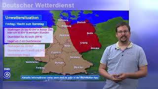 12072024 Unwetterinformation  Deutscher Wetterdienst DWD [upl. by Ayetal589]