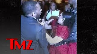 Cardi B Gets Lump on Head Attacks Nicki Minaj Throws Shoe Calls Her Py  TMZ [upl. by Kreit]