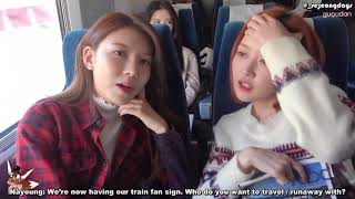 ENGSUB gugudan구구단 Train Fan Sign Event [upl. by Karp]