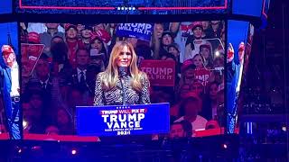 MELANIA TRUMP FORMER FIRST LADY AT MADISON SQUARE GARDEN [upl. by Ydnih89]