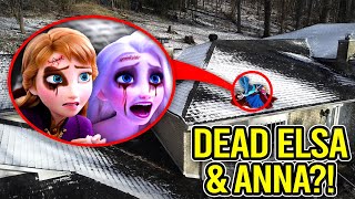 DRONE CATCHES ELSA amp ANNA IN REAL LIFE FROZEN MOVIE [upl. by Elma]