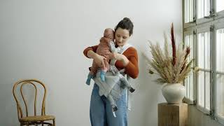 How to carry a newborn in Baby Carrier Harmony [upl. by Erised]