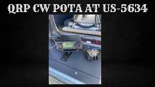 QRP CW BEACH POTA WITH THE ICOM 703 amp N0SA TPa KEY [upl. by Adnolay]