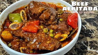 Beef Afritada with Tomatoes [upl. by Tartan]