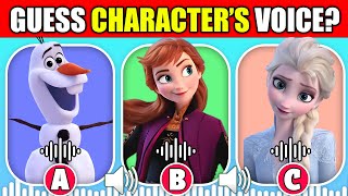 🔊Guess The Frozen Disney animation Voice Quiz  Elsa Anna Olaf Hans Duke Kristoff Queen Iduna [upl. by Zirkle]