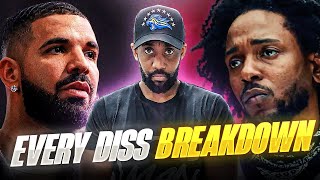 KENDRICK LAMAR HUMBLES DRAKE  KDOT LYRICAL BREAKDOWN  RANTS REACTS [upl. by Leidag904]