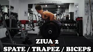 Spate  Trapez  Biceps  Ziua 2  Program incepatori [upl. by Notyalk]